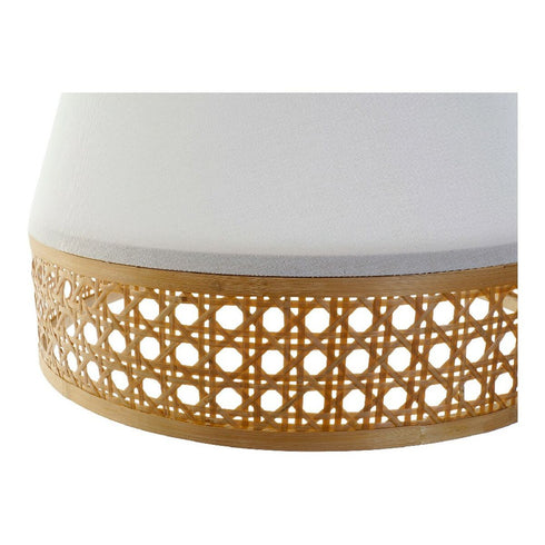 Lámpara de Techo DKD Home Decor Blanco Poliéster Bambú 220 V 50 W Púrpura (46 x 46 x 45 cm)